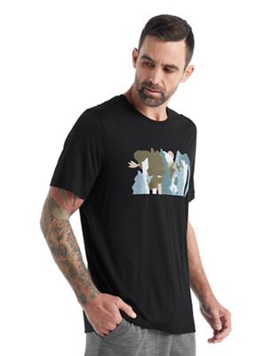 Icebreaker Mens Tech Lite II SS Tee - Forest Wall