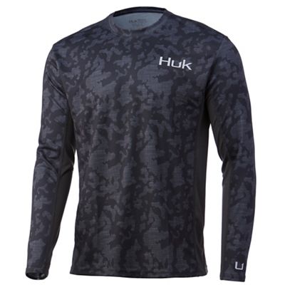 Huk Mens Icon X Running Lakes LS Top