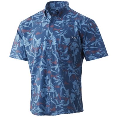 Huk Mens Kona Ocean Palms Shirt