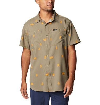 Columbia Men's Utilizer Printed Woven SS Shirt Mountain Steals