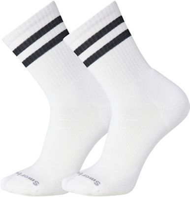 Smartwool Mens Athletic Targeted Cushion Stripe Crew Sock - 2 Pack