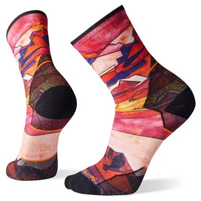 Smartwool Mens Athlete Edition Run Printed Crew Sock