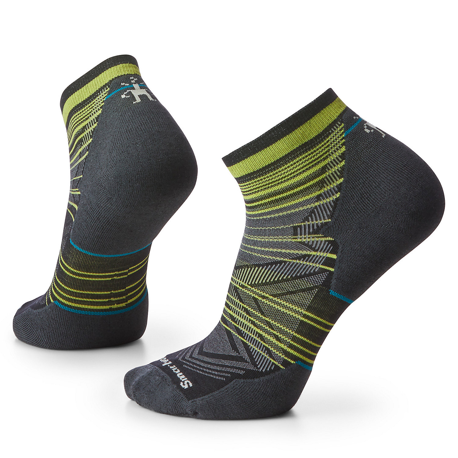 Smartwool Mens Run Targeted Cushion Pattern Ankle Sock