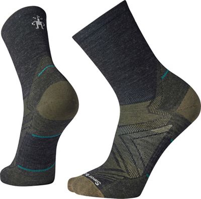 Smartwool Mens Run Zero Cushion Mid Crew Sock