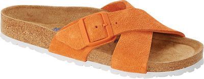 Birkenstock FRANCA SOFT FOOTBED Nubuck Leather Sandals Dove Gray - Family  Footwear Center