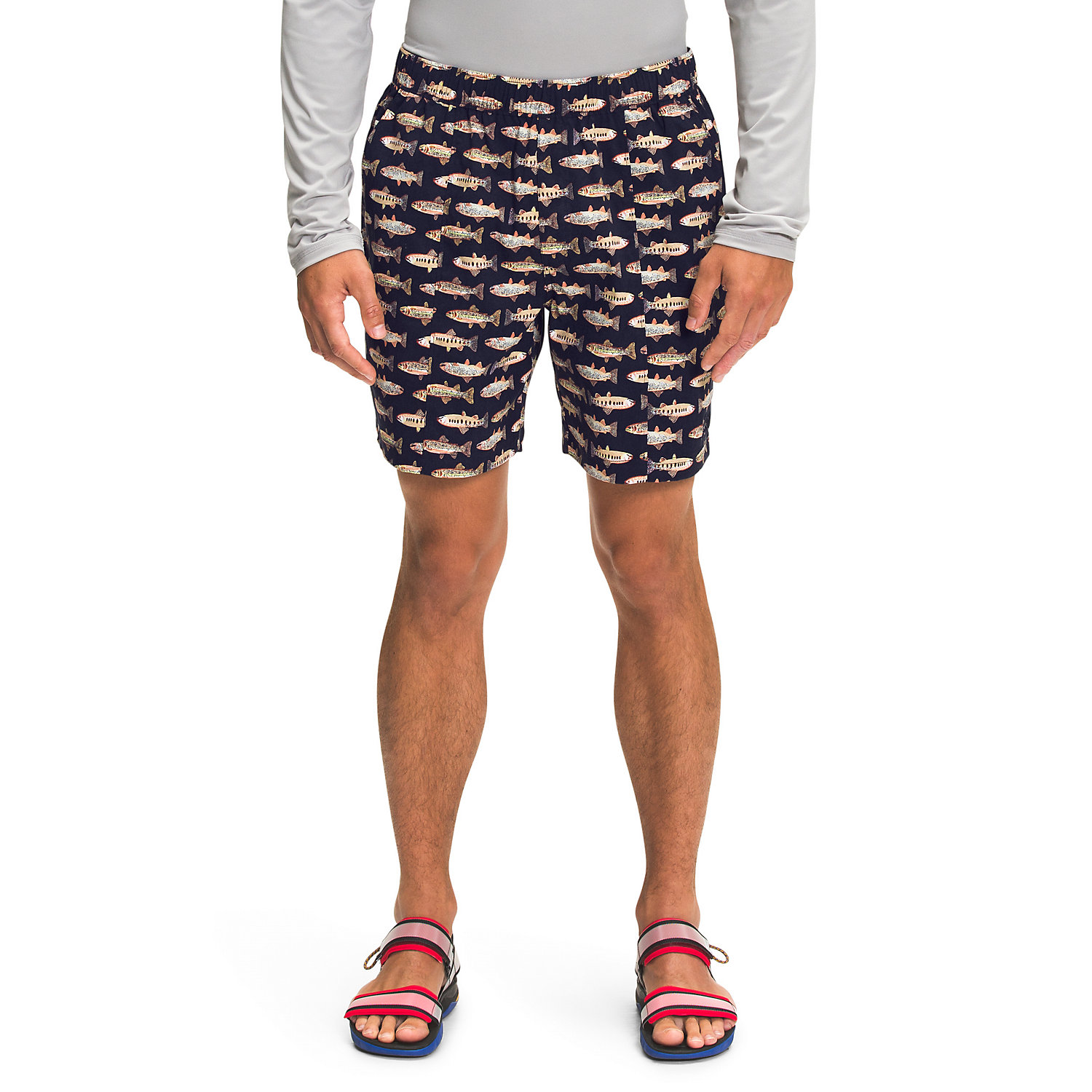 The North Face Mens Printed Class V Pull-On Short