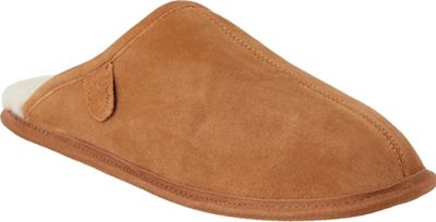 Fireside by Dearfoams Mens Warwick Genuine Shearling Scuff Slipper