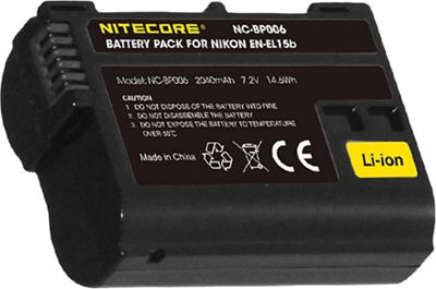 Nitecore NC-BP006 Camera Battery Compatible with Nikon EN-EL15B