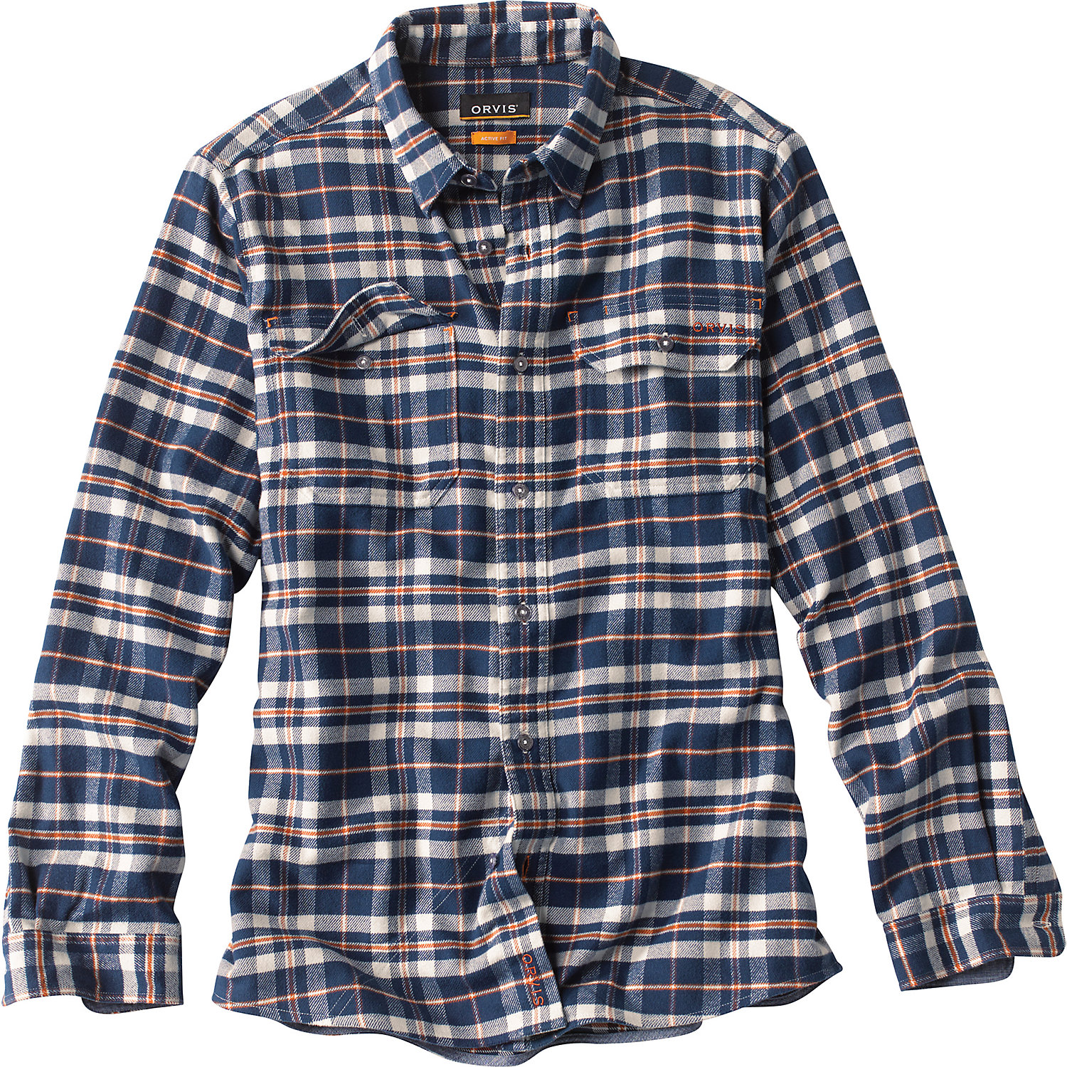 Orvis Mens Seawool Midweight Flannel Shirt
