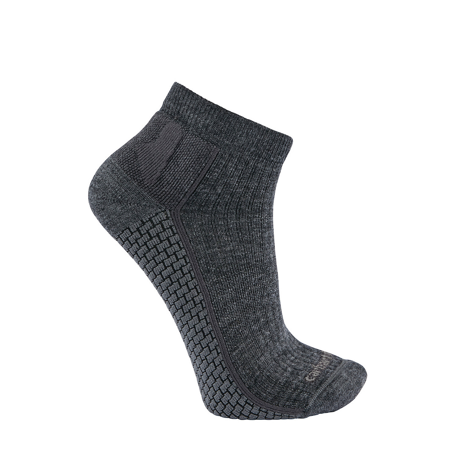 Carhartt Mens Force Grid Midweight Synthetic-Merino Wool Blend Quarter Sock