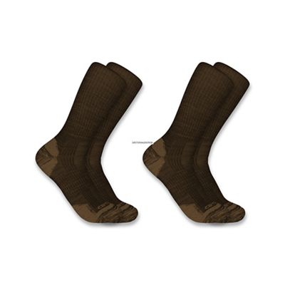 Carhartt Men's Midweight Synthetic-Wool Blend Crew Sock - 2 Pack