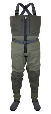 Compass360 Men's Deadfall-Z Stout Zip Breathable Chest Wader