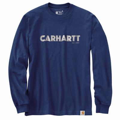 Carhartt Men's Loose Fit Heavyweight LS Logo Graphic T-Shirt