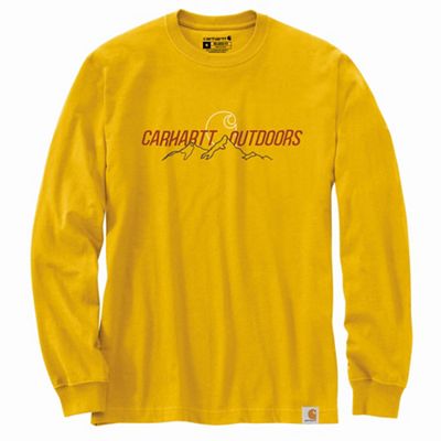 Carhartt Men's Relaxed Fit Heavyweight LS Outdoors Graphic T-Shirt