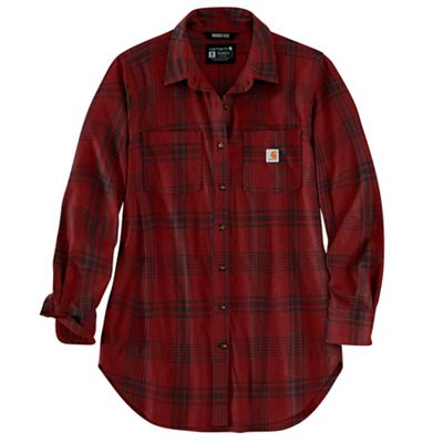 Carhartt Women's Rugged Flex Relaxed Fit Midweight Flannel LS Plaid Tunic