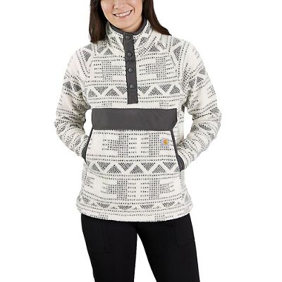 Carhartt Women's Relaxed Fit Midweight Half Zip Sweatshirt - Xs - Malt