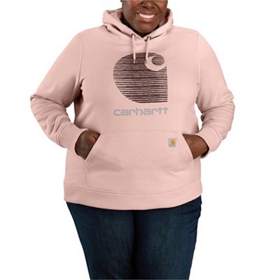 Carhartt Women's Rain Defender Relaxed Fit Midweight C Logo Graphic Sweatshirt