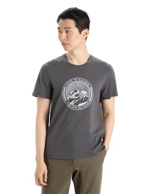 Icebreaker Mens Central Classic SS Tee - Move To Natural Mountain