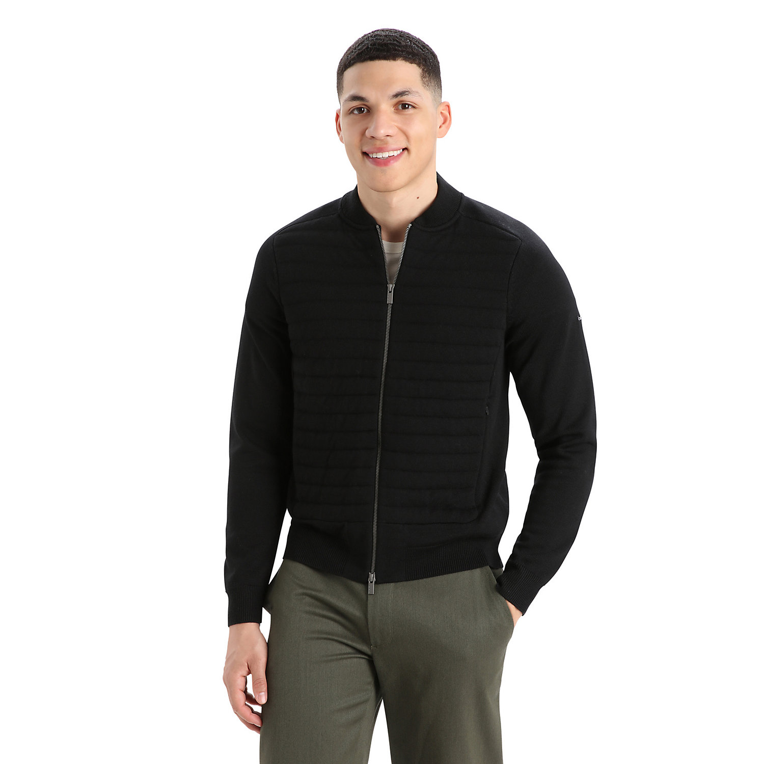 Icebreaker Mens ICL Zoneknit Insulated Knit Bomber