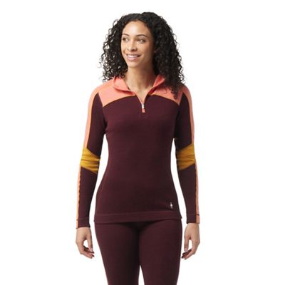 Smartwool Women's Classic Thermal Merino Base Layer Colorblock 1/4