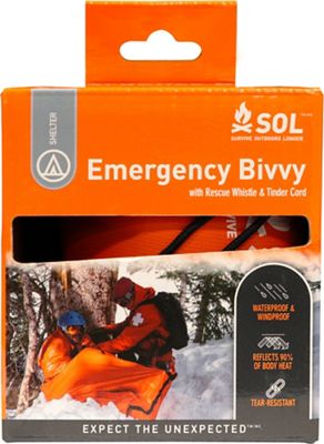 SOL Emergency Bivvy XL w/ Rescue Whistle