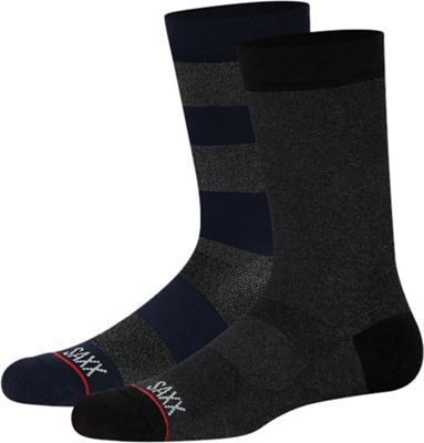 SAXX Men's Whole Package Crew Sock - 2 Pack