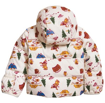 Gardenia White Cartoon Camp Print