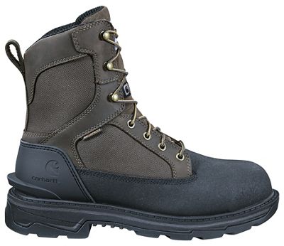 Carhartt Mens Ironwood Waterproof Insulated 8 Inch Work Boot - Alloy Safety Toe