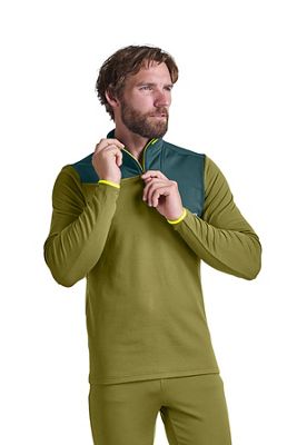 Ortovox Men's Fleece Light Zip Neck Pullover