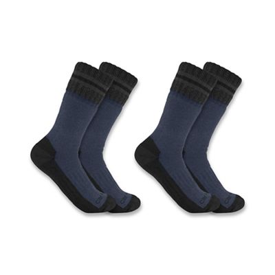 Carhartt Men's Heavyweight Synthetic-Wool Blend Boot Sock - 2 Pack