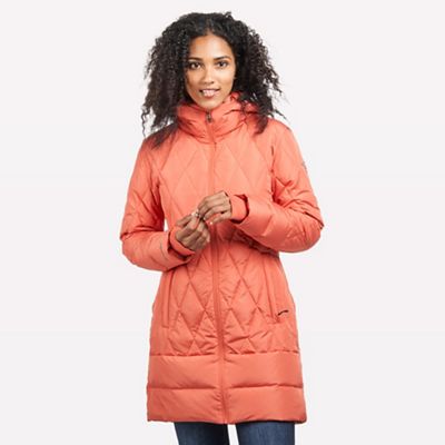 Plan C Quilted Jacket in Clear Water/ Red