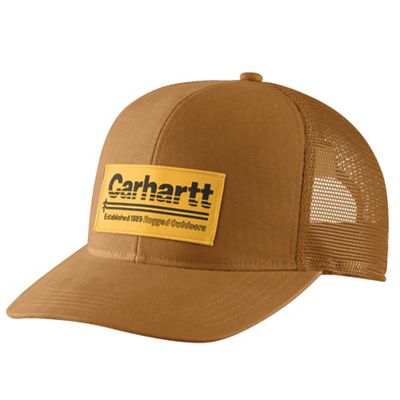 Carhartt Men's Canvas Mesh-Back Outdoors Patch Cap