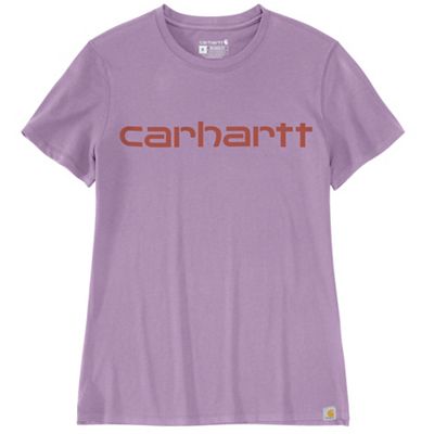 Carhartt Women's Relaxed Fit Lightweight Multi Color Logo Graphic SS T-Shirt