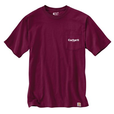 Carhartt Men's Relaxed Fit Heavyweight SS Pocket Line Graphic T-Shirt