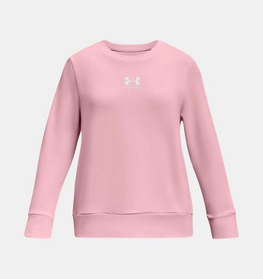 Under Armour Girls Rival Terry Crew Top