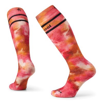 Smartwool Women's Ski Full Cushion Tie Dye Printed Over The Calf Sock