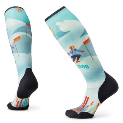 Smartwool Women's Ski Targeted Cushion Snow Bunny Printed Over The Calf Sock