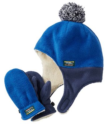 L.L.Bean Toddlers' Mountain Classic Fleece Hat and Mitten Set