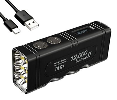 NITECORE TM12K 12000 Lumen Rechargeable Flashlight