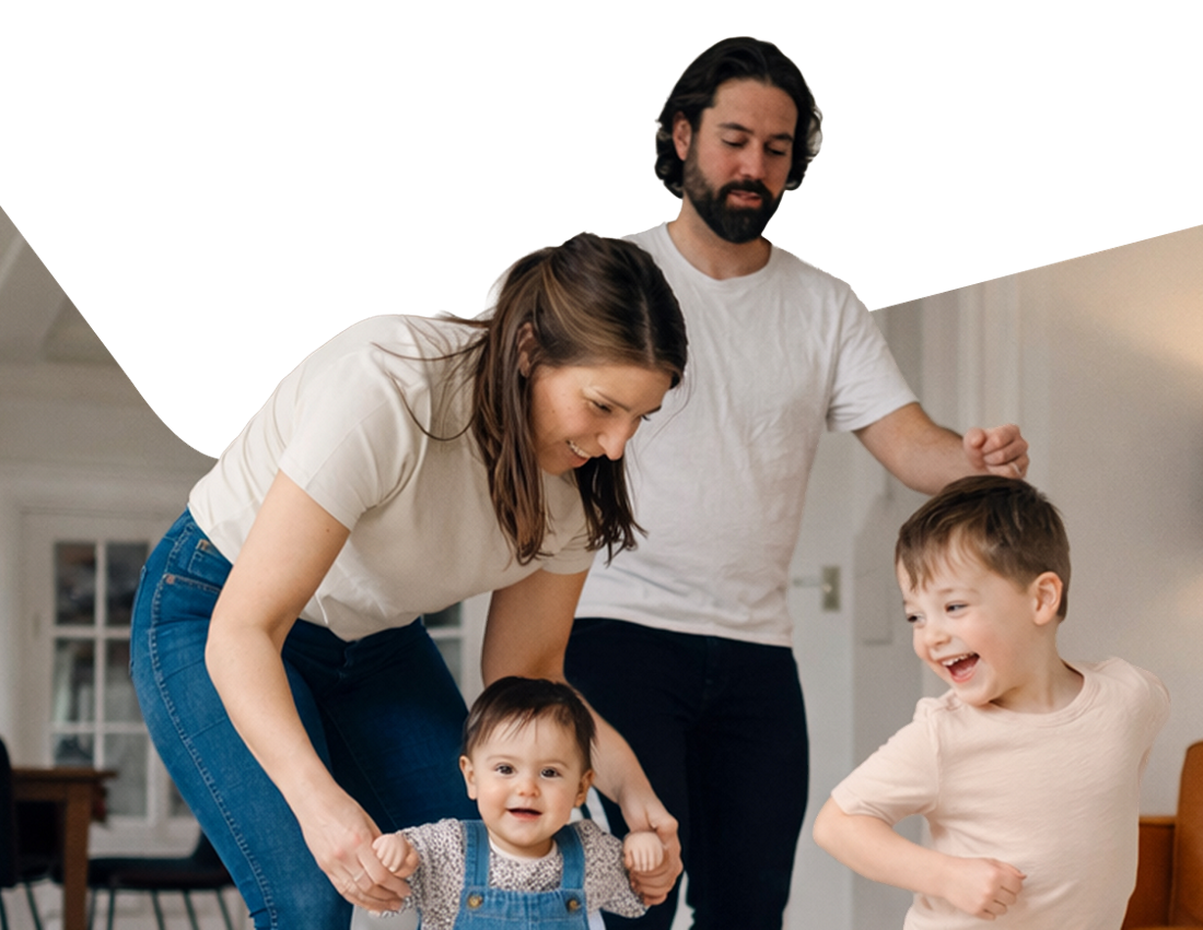 Photo of a family happy with our lending solutions