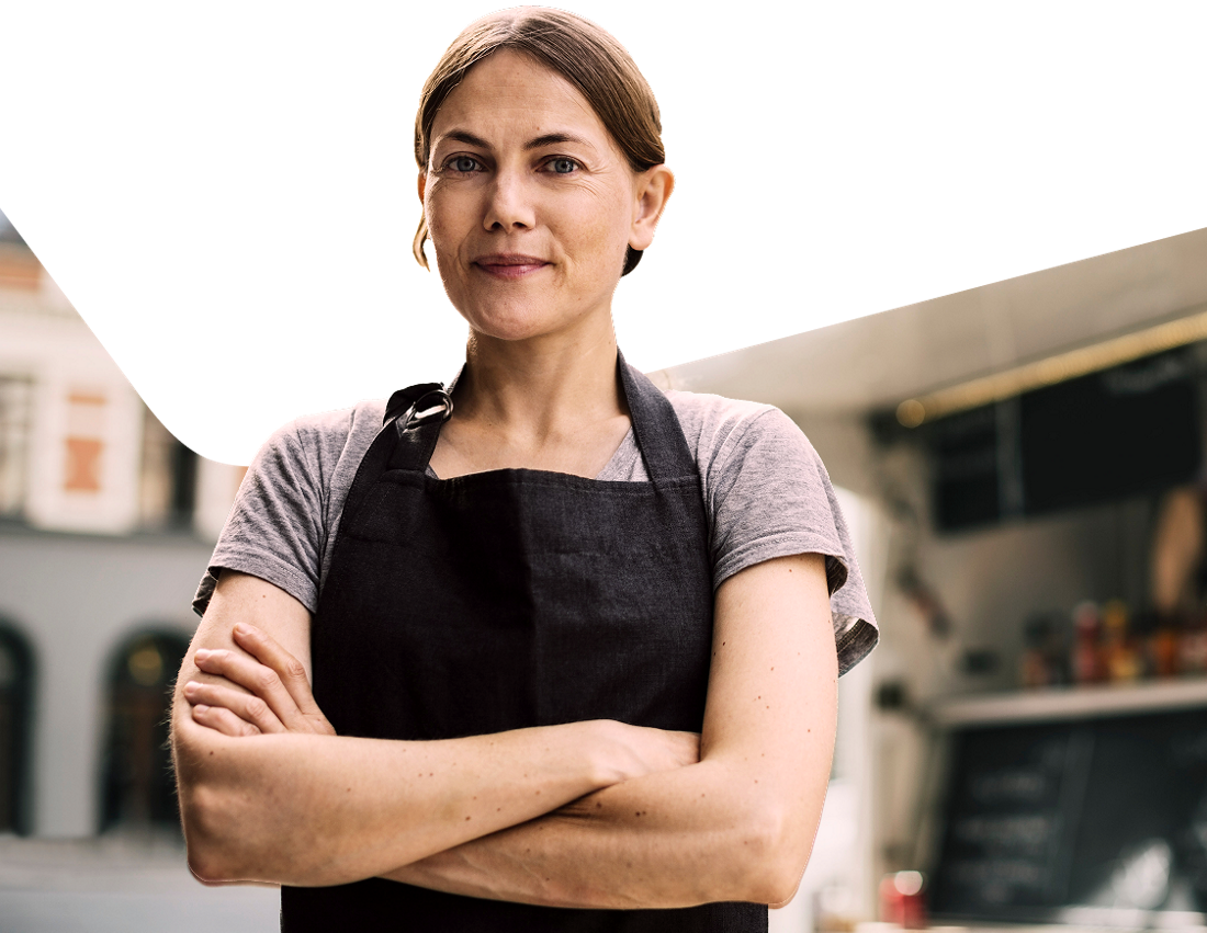 Photo d’une entrepreneure satisfaite des solutions bancaires pour entreprises de la Banque Nationale 