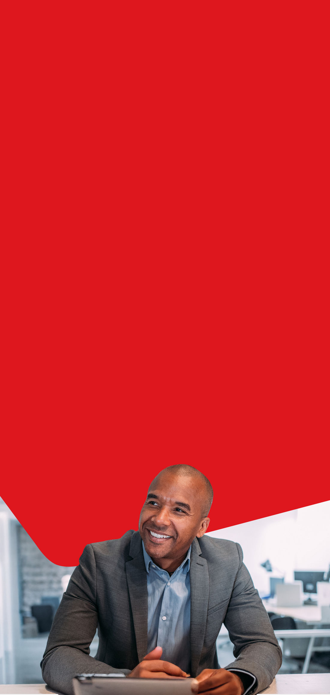 Photo of two entrepreneurs discussing their acquisition financing needs 