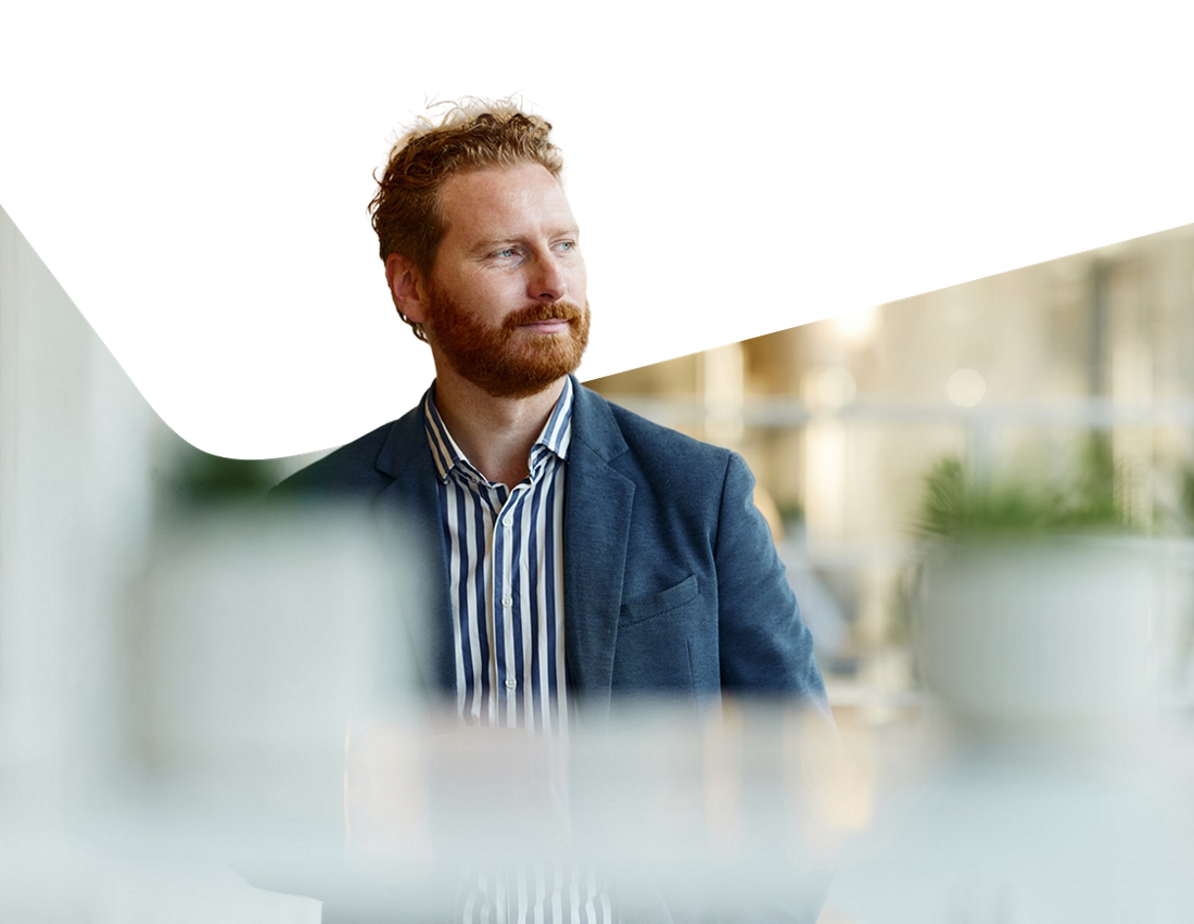 Photo of a man thinking about our financial solutions