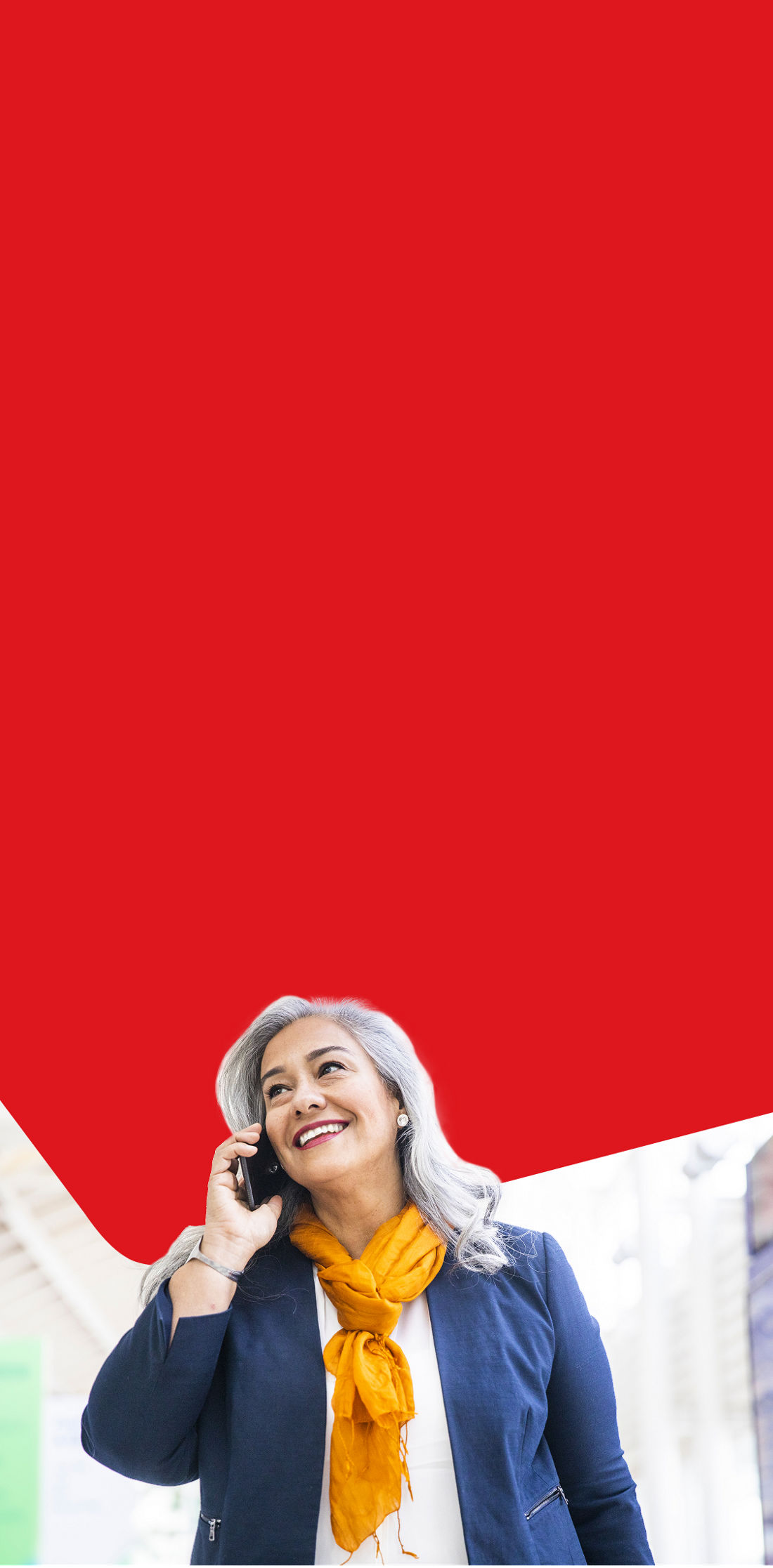 Photo of a woman discussing her mutual funds on the phone