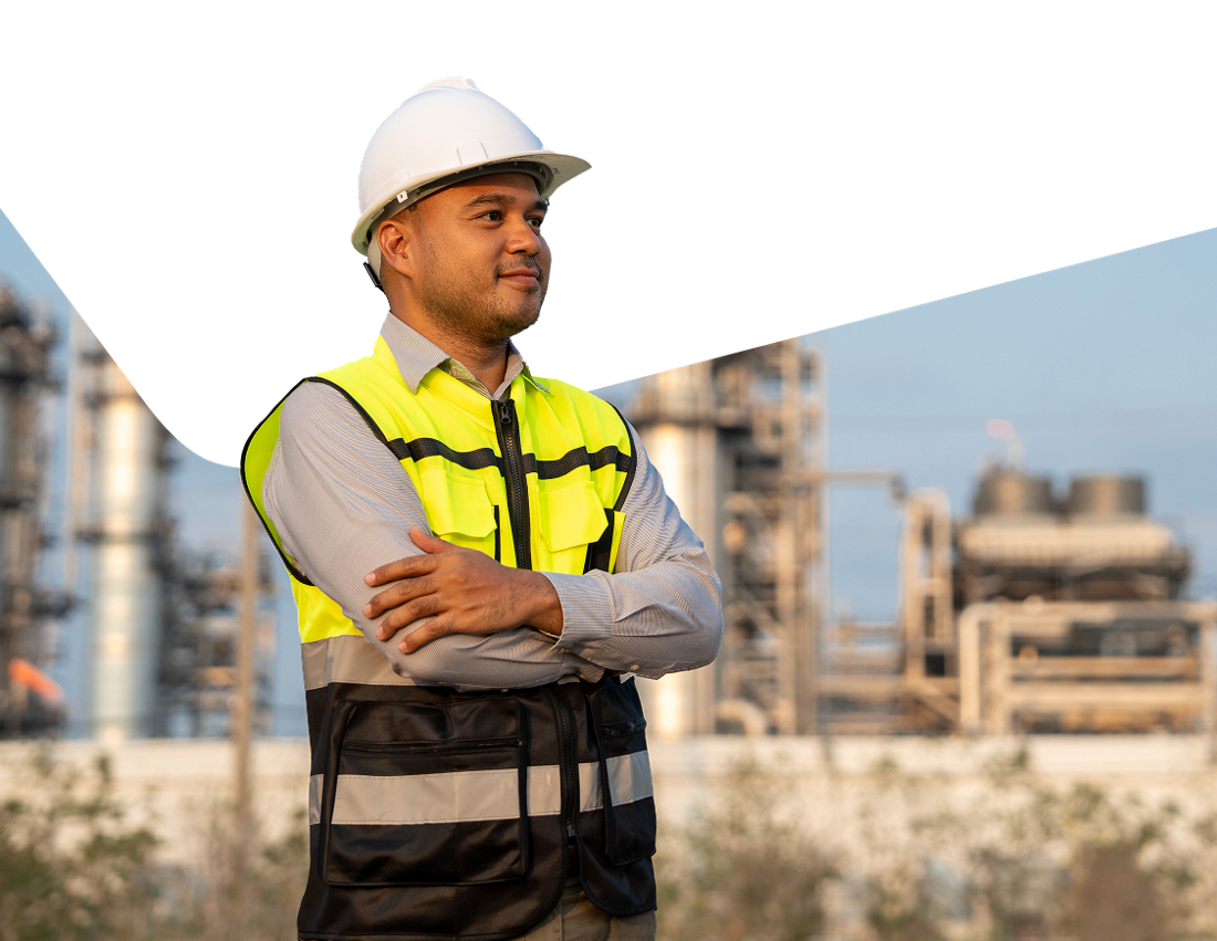 Photo d’un employé du secteur de l’énergie heureux de profiter du swap énergétique 