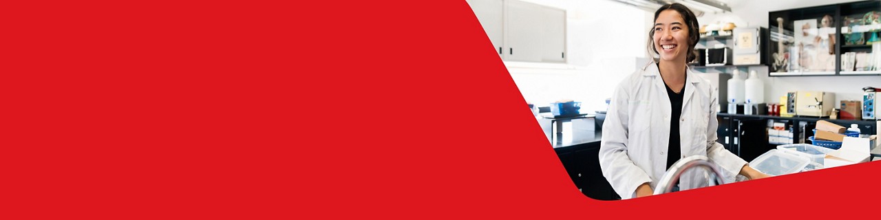 Photo of a healthcare or life sciences businessowner enjoying National Bank’s financial services