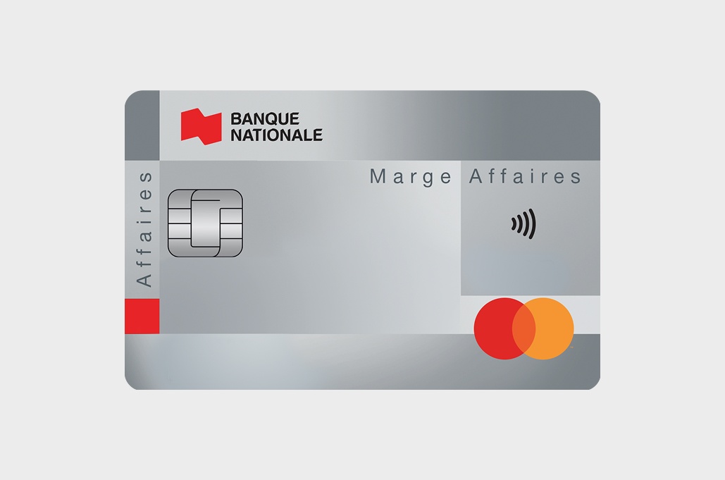 Photo de la carte de crédit Mastercard Marge Affaires de la Banque Nationale