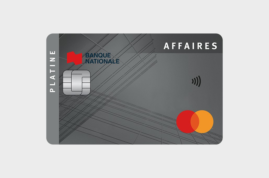Photo de la carte de crédit Mastercard Platine Affaires de la Banque Nationale