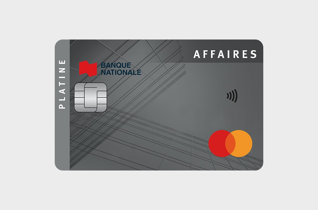 Photo de la carte de crédit Mastercard Platine Affaires de la Banque Nationale