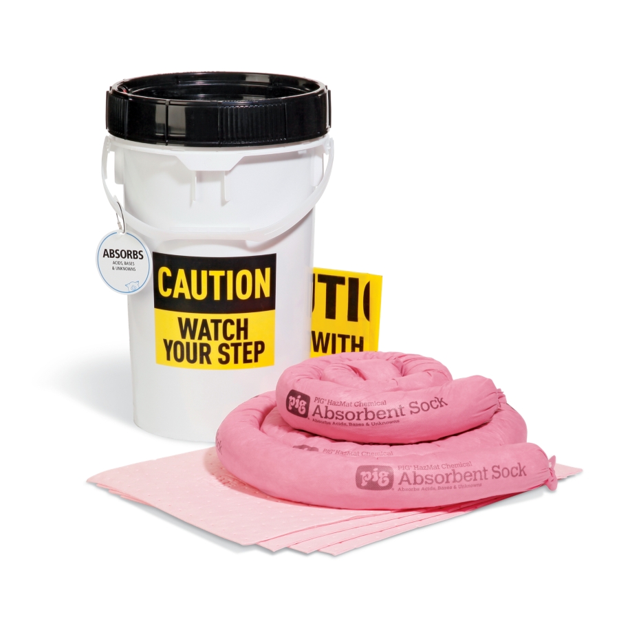 PIG® HazMat Spill Kit in Bucket - 64CRSC - New Pig